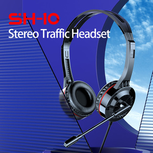 Computer Call Center <strong>Headset</strong> 3.5 mm Jack Home Office <strong>Headset</strong> RJ Plug in Line Voice Control Telephone on Ear <strong>PC</strong> <strong>Headset</strong> - Product Image 2