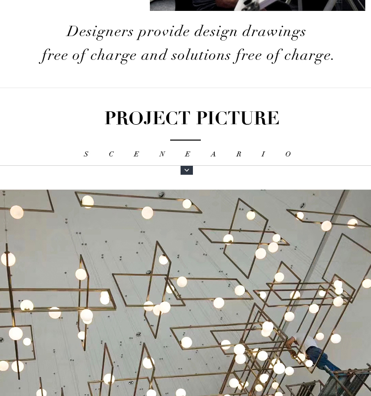 Zhongshan Guzhen new design bulb LED chandelier for council chamber and lobby