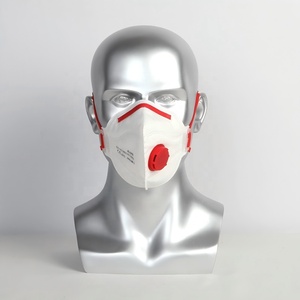 Masker debu Premium 6ply FFP3-grosir pabrik, gaya ikat kepala dengan katup pernapasan aliran halus - Product Image 5