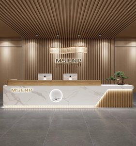 QT-27 rezeption scrivania nội thất văn phòng bàn bàn đặt oficina hiện đại quầy lễ tân quầy lễ tân Thẩm mỹ viện - Product Image 3