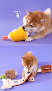 Güzel tasarım dondurma şekli peluş Pet köpekler Interactive interaktif koku oyuncaklar Pet peluş yavaş gıda arama oyuncak vokal gizli gıda oyuncak - Product Image 6