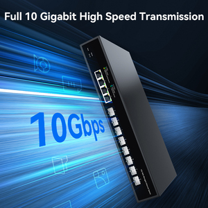 12 Port 10G Web yönetilen anahtarı 10Gb ağ anahtarı ağ Hub Internet Splitter ile VLAN/LACP/SNMP/DHCP istemci - Product Image 2