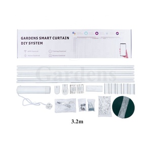 Giardini 3.2m Kit sistema di tende fai da te automazione alberghiera telecomando Smart Curtain Motor - Product Image 1