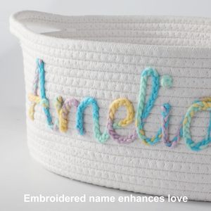 Etsy cá nhân handmade tên Thư Halloween bông dây lưu trữ giỏ tự làm hộp kẹo có thể được sử dụng như một tên - Product Image 6