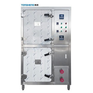 12 Trays 2/1 GN Pans <strong>Gas</strong> Vegetables Meat Steamer Cabinet Machine Fish Convection Steamer With <strong>Steam</strong> Generator