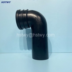 D90 D110モダンデザインPVC/HDPEブラックトイレ排水管品質隠しシスタンWCパンコネクタチューブウォーターマーク付き - Product Image 5