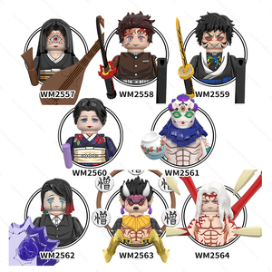 40款人物动漫大众批发杀魔者动漫人物积木套装砖玩具雕像动画衍生品