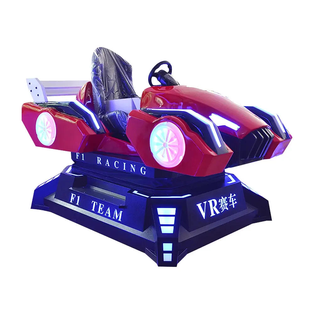 เครื่องจําลองการขับขี่ภาพยนตร์ VR 9D ในร่มเครื่องเกมแข่งรถ VR 9D สําหรับสวนสนุก