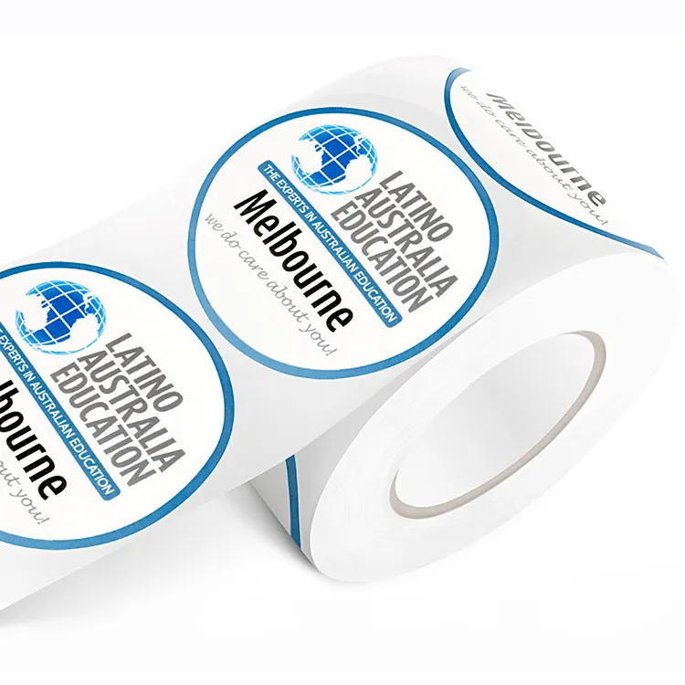 Logo Personalizzato Adesivo Auto Adesivo in Vinile di Alta Qualità E Adesivo di Carta Stampa di Etichette per Il Prodotto