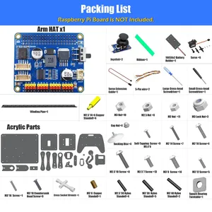 Adeept 5-DOF programmabile per la codifica fai da te Kit educativo per braccio robotico intelligente Raspberry Pi 4 B 3 B assi Robot educativo robotico