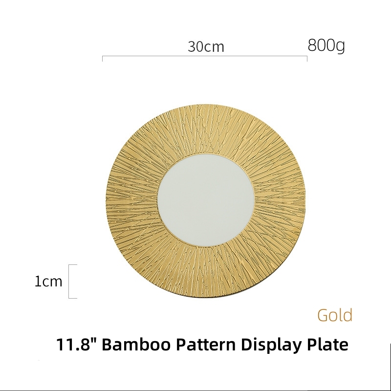 Bamboo Pattern Display Plate