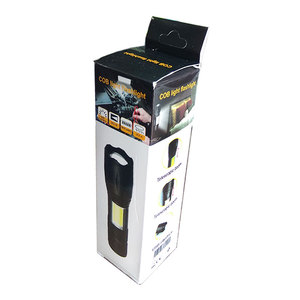 Mini lampe torche LED en aluminium rechargeable Portable Camping en plein air COB lampe de poche à clipser - Product Image 6