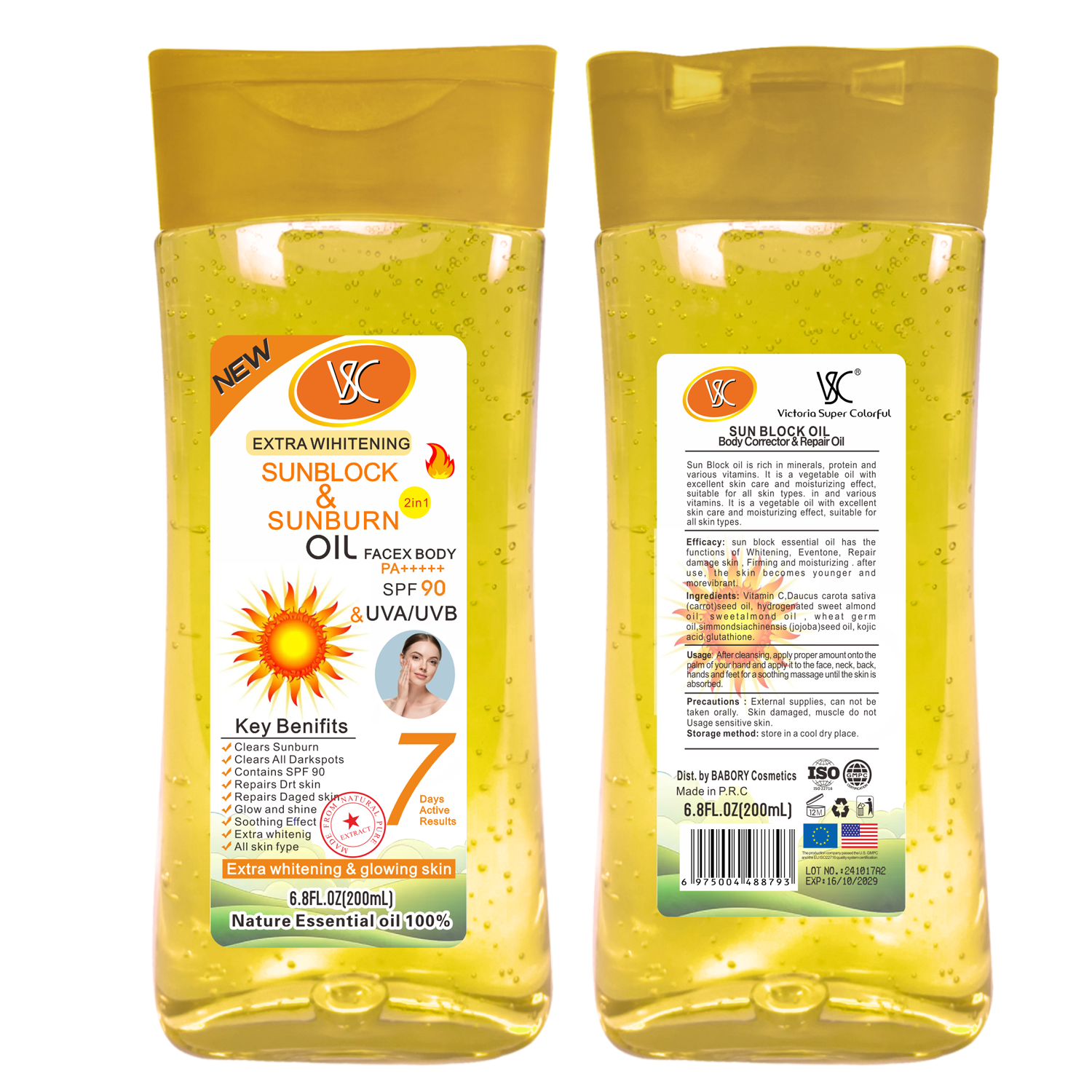 huile de protection solaire