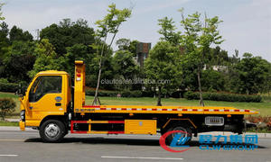New Hot <strong>Sale</strong> Japan Isuzu 4x2 Small 130HP 5 Tons Flat Bed Tow Truck for Accident Car Carrier 3 Ton <strong>Repo</strong> Wheellift Truck