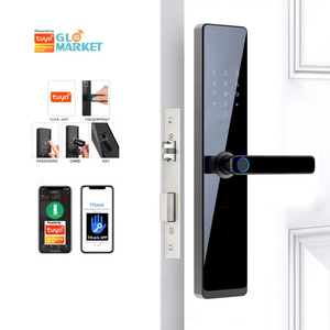 2025 akıllı alüminyum solak güvenlik ekranı kapı kilidi Tuya TTLock anti-hırsızlık tuş takımı anahtarsız giriş WiFi için ev iç - Product Image 2
