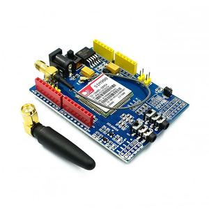 SIM900 850/900/1800/1900 MHz GPRS/GSM 4-Band smaa ile GPS anten TC35i geliştirme devre kartı modülü kiti Arduino için