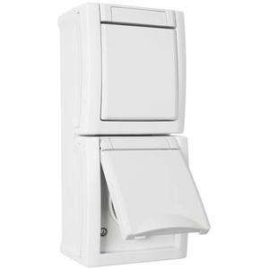 AP/FR, PACIFIC, weiß, Zweiwege-Schalter/Buchse, vertikal (9019419107) - Product Image 1