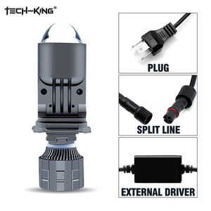 TECH KING Lens H4 <strong>Led</strong> Headlight Projector Faro White Focos <strong>Led</strong> Para <strong>80W</strong> High Power <strong>Led</strong> Bulb <strong>Led</strong> Canbus <strong>12v</strong> <strong>Led</strong> Headlamp - Product Image 4
