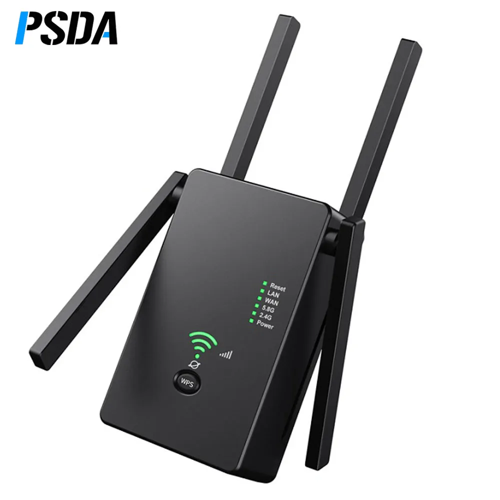 Wi-Fi-повторитель PSDA расширитель WAN Wi-Fi маршрутизатор двойной бренд 2,4G 5,8 Ghz 1200 Мбит/с Wi Fi усилитель 5 ГГц