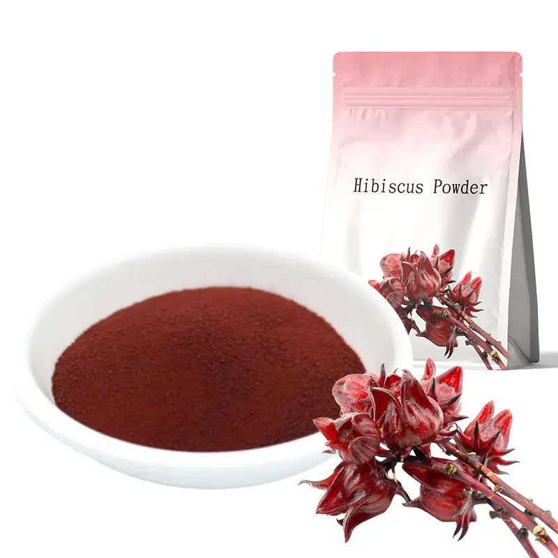 Poudre d'hibiscus soluble dans l'eau extrait de fleur d'hibiscus poudre de jus d'hibiscus