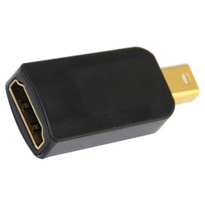 Mini DP a HDMI-Adaptador de vídeo Compatible con enchufe chapado en oro, minipuerto de pantalla macho a HDMI hembra, convertidores para MacBook Pro Air