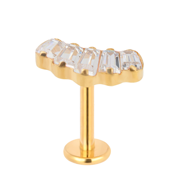 TB-0544 Gold+Clear 1.2*8mm