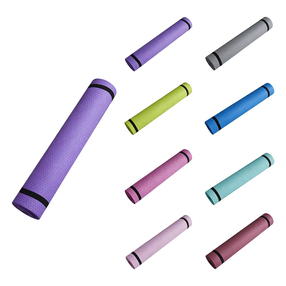 Tapis de yoga personnalisé en EVA antidérapant pour exercices de fitness et salle de sport