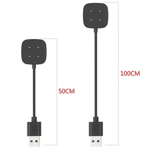 Fitbit Versa 4 için akıllı saat manyetik şarj kablosu 3 sense 2 1 yedek USB şarj beşiği yerleştirme standı tel - Product Image 3