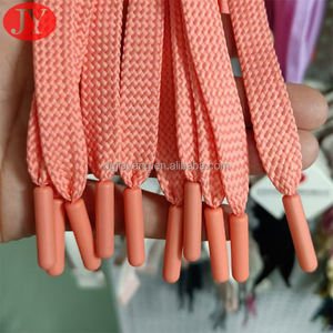Polyester 10mm tübüler kordonlu plastik ucu düz tübüler kordonlu özel renk koşu şort için - Product Image 6