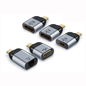 4K 8K 60HZ Usb C到Hdtv电缆适配器转换器类型C公到HDM/VGA/DP/Mini DP/RJ45母电缆，用于手机配件 - Product Image 1