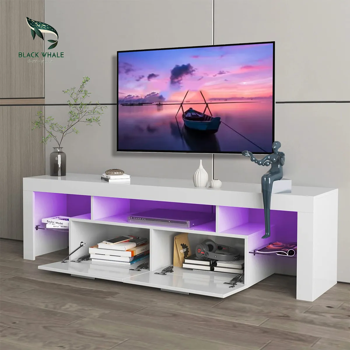 Display Wall 2022 mobili da soggiorno Para Entertainment Center Led Unit Console in legno Modern Meuble TV Table Cabinet stand