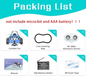 Robot Microbit Mini Cutebot Kit compatibile Micro bit Robot fai da te programmabile Kit per auto stelo progetto educativo - Product Image 3