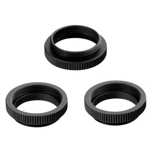 3 adet/grup Metal 5mm C CS montaj adaptörü 25.4mm konu C/CS Lens montaj adaptörü alüminyum dönüştürücü halka güvenlik için güvenlik kamerası - Product Image 1