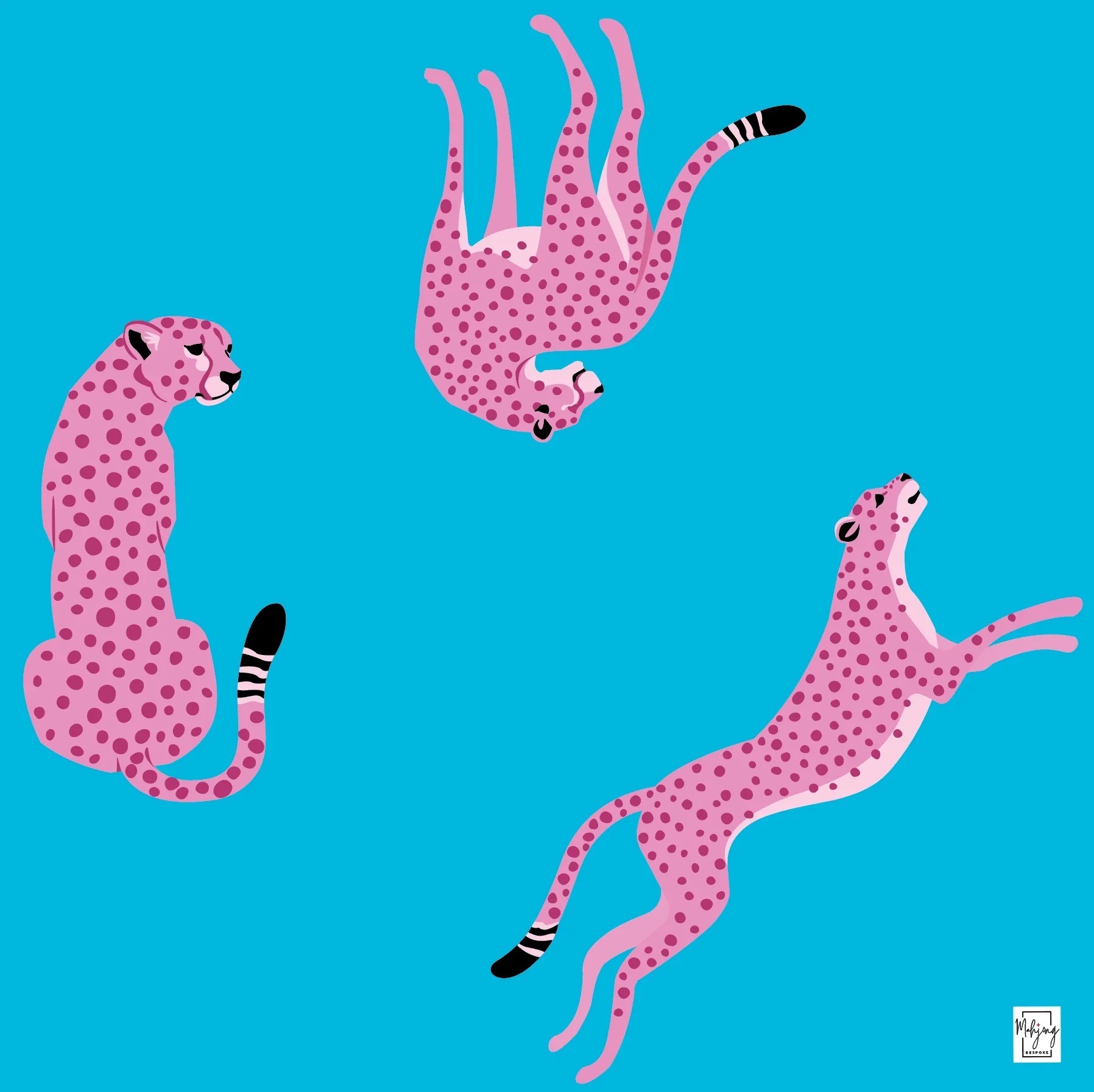 Leopardo azul real