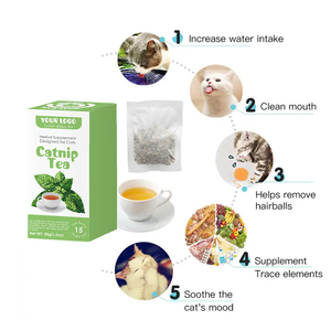 Té de hierba gatera seca Natural de alta calidad para gatos Atractivo beber más agua Catnip Tea Bag Catnip para gato - Product Image 4