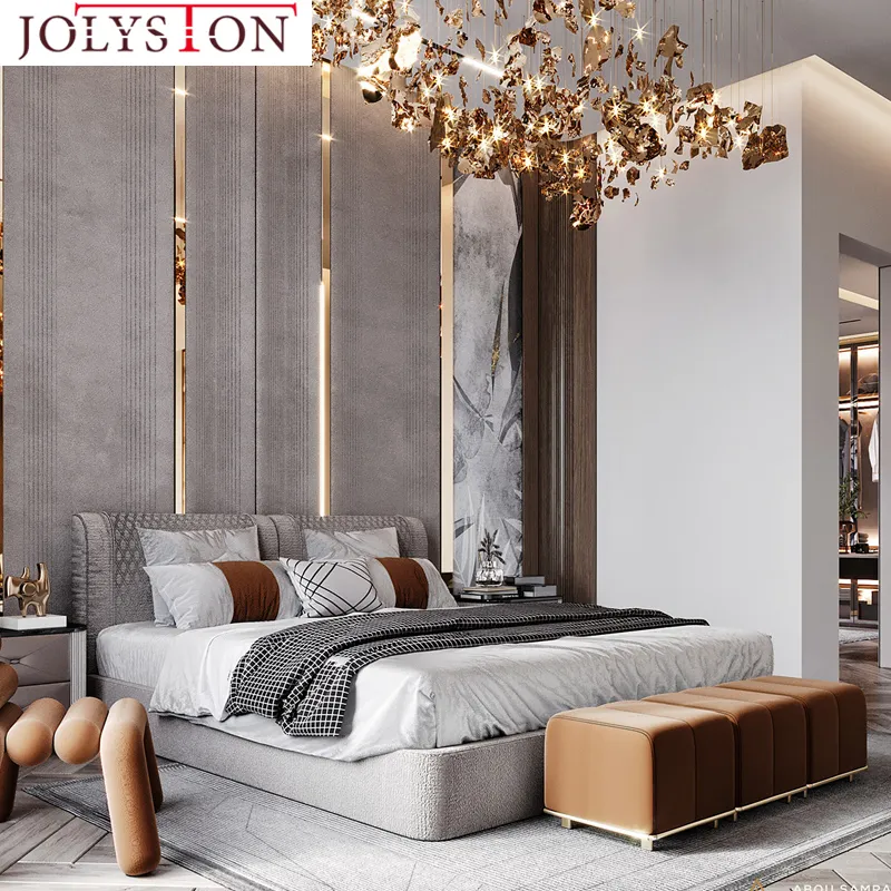 4 5 étoiles modèle de luxe 16-18 pouces cadre de lit mural rembourré tête de lit Boutique hôtel chambre à coucher meubles