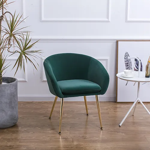 Silla de ocio tapizada para sala de estar, sillón moderno de terciopelo de lujo
