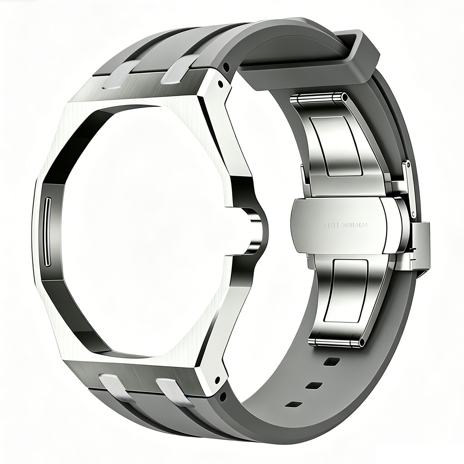 Silver- gray-3 o clock crown