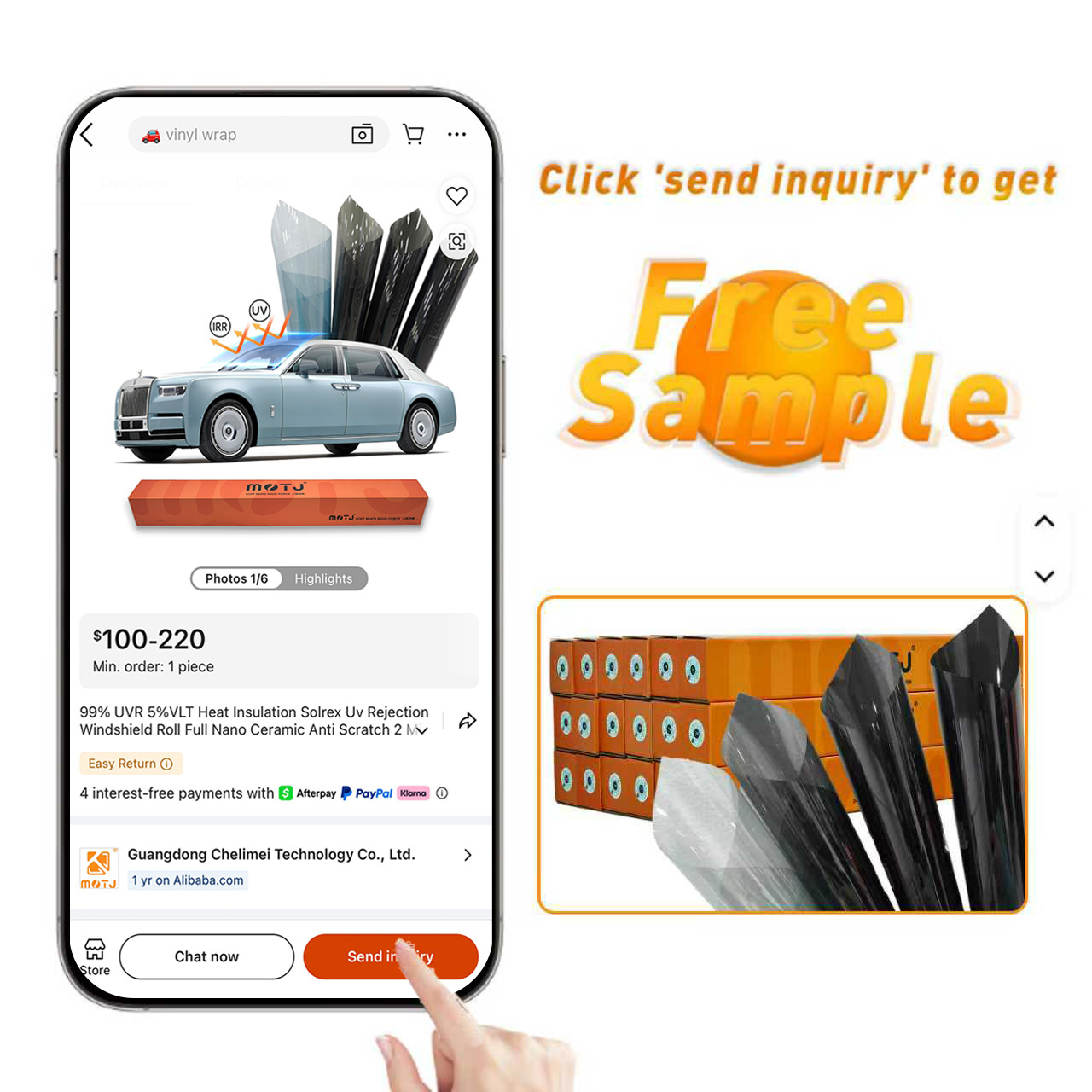 Envíe una consulta y obtenga muestras gratis