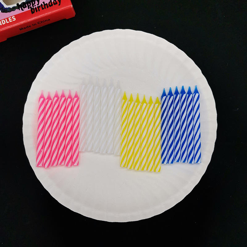 Blanc + Rose + Bleu + Jaune 24pcs/1 boîte