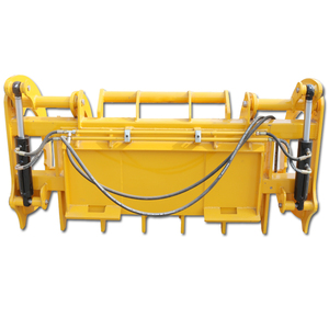 迷你装载机滑移转向附件原木草叉抓斗根耙抓斗出售 - Product Image 5