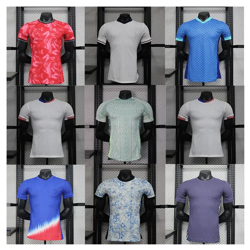 2024 Conjunto de camisas clássicas para time nacional de futebol por atacado, uniformes de futebol baratos para fabricantes