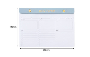 Morandi color estudiante tiempo de escritorio logotipo personalizado impreso agenda organizador Bloc de notas arrancar plan semanal papel Escritura Legal blocs de notas - Product Image 2