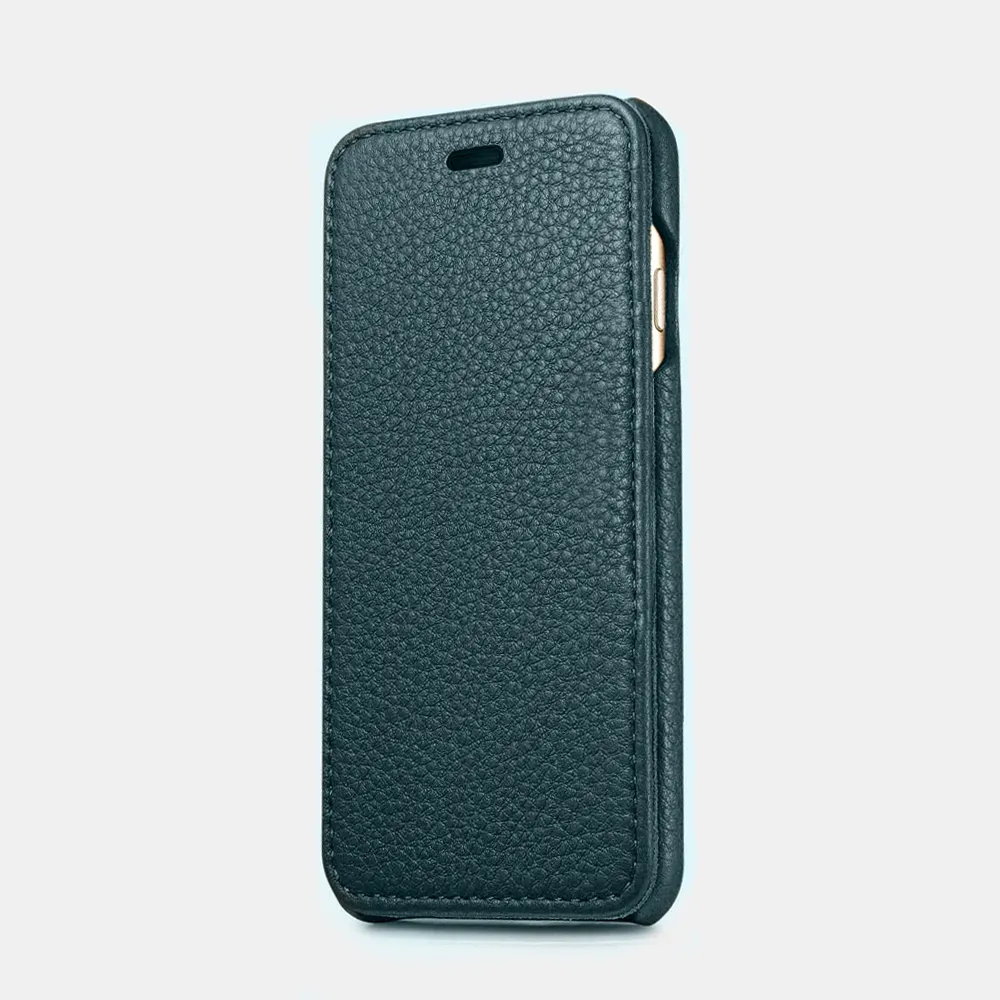 Benutzer definierte Voll narben leder Magnet Flip Phone Case Echte Shell Card Slot Telefon abdeckung für Samsung S22 Pro