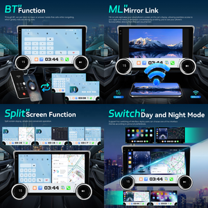Podofo วิทยุติดรถยนต์ T133 9 ''/10.1'', วิทยุติดรถยนต์ใช้ได้กับแอนดรอยด์4 + 64G carmate/lens-HOOD/gps/wifi/b/b/fm/fm/am/rds TOUCH - Product Image 3