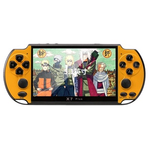 レトロX7plusハンドヘルドゲームコンソール1000ゲーム5.1インチHDスクリーンデュアルロッカーPSP GBAビデオポータブルギフトX7ゲームプレーヤー8GB