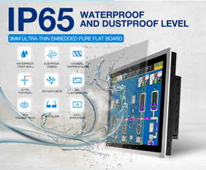 10.4'' <strong>Embedded</strong> Panel X86 or Linux OS Android All in One Touch Screen Ip65 Flat Front Shell Capacitive Industrial Touch Panel PC - Product Image 6