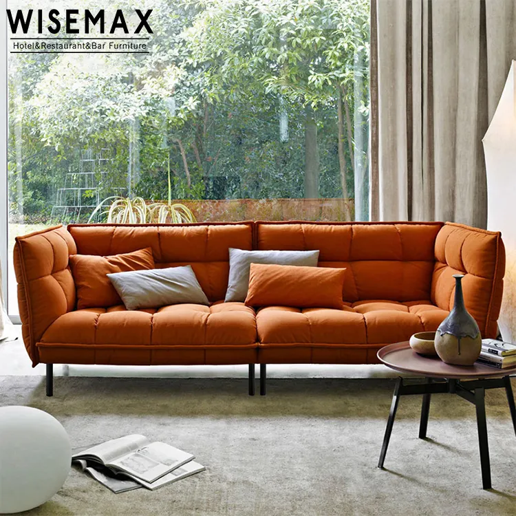 Sofá de alta qualidade em estilo nórdico, moderno, barato, tecido macio, sofá moderno, sala de estar, sofá de 3 lugares, couro, marido