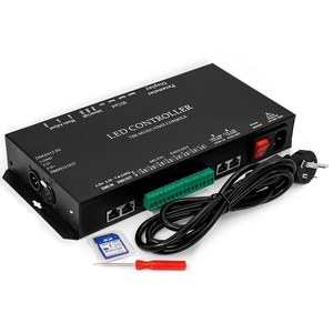 T8K Music DMX Console Programmier barer adressierbarer SPI-LED-Controller für WS2811 WS2812B WS2813 WS2815 SK6812 RGBW-LED-Streifen