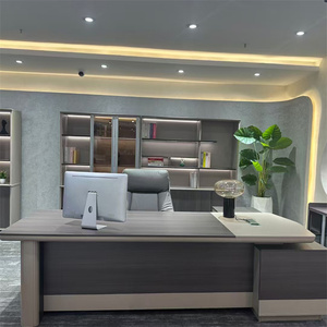 精致设计师行政办公桌内置储物厂家直销公司办公室批发 - Product Image 2